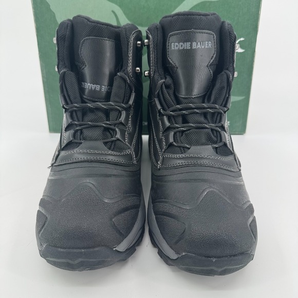 NEW Eddie Bauer Riley Winter Boots MENS Black Lace Up Water Resistant SIZE 11 main image 7